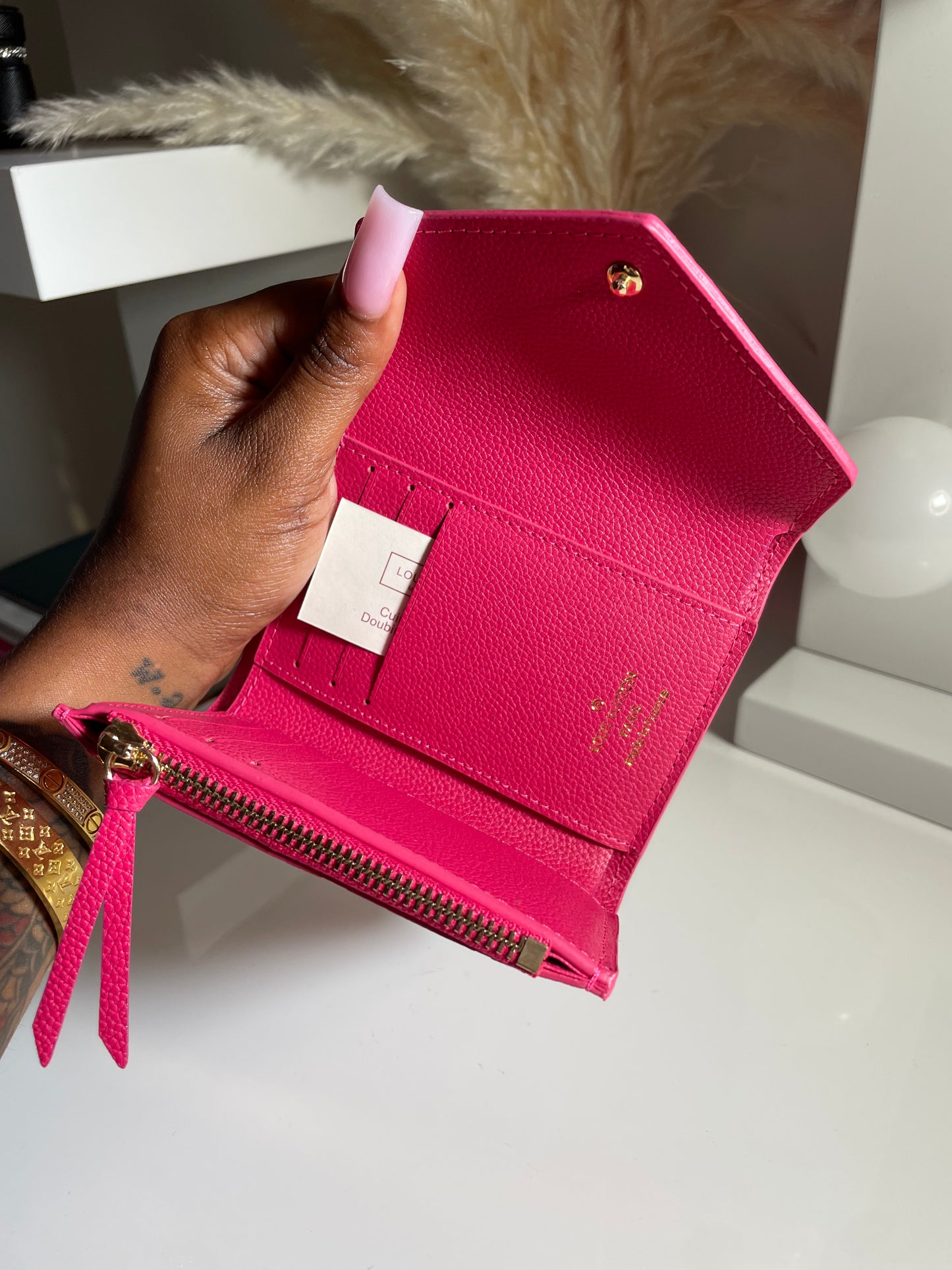 Short Hot Pink Wallet / Card holder