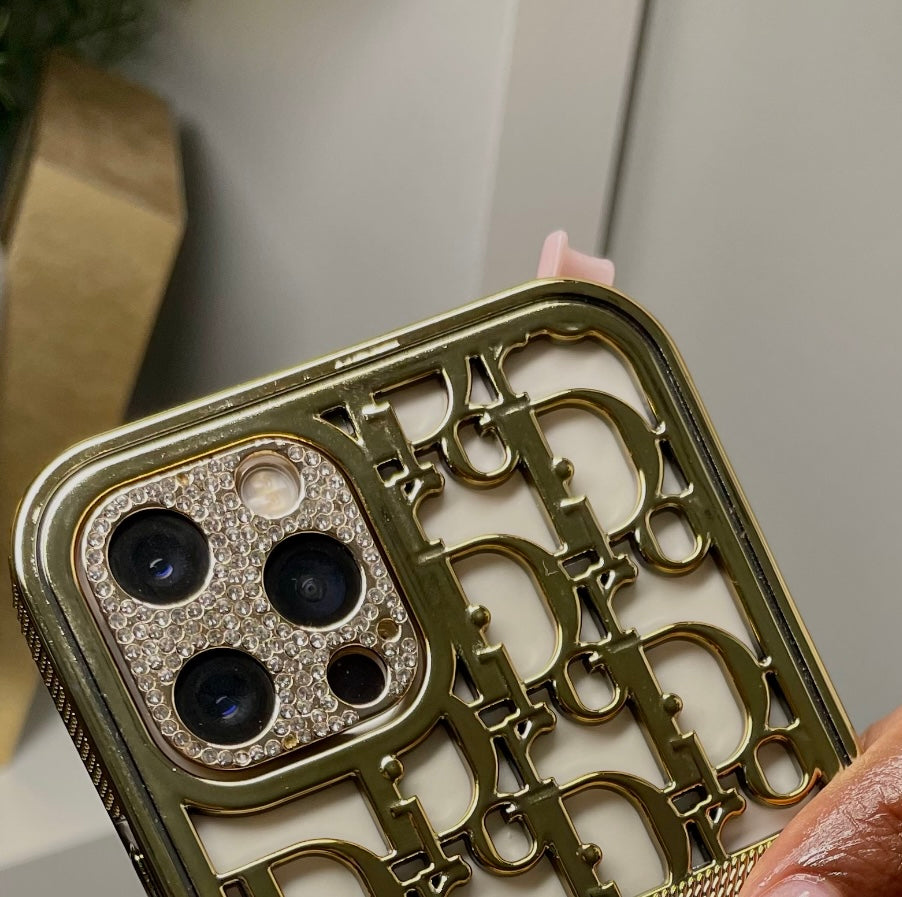 Blinged Gold Camera Protector