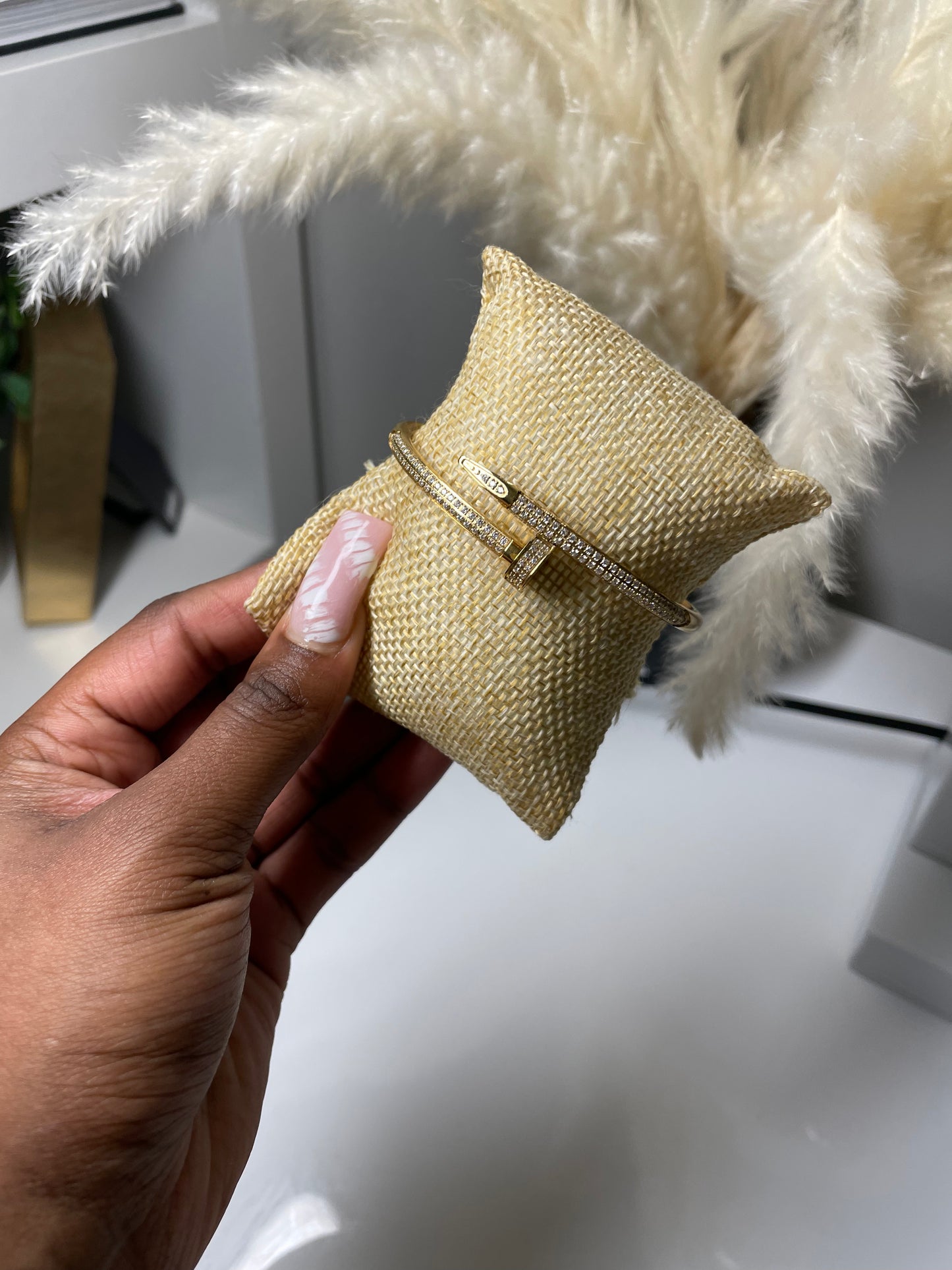 Full Blinged Nail Bracelet (17 cm only)