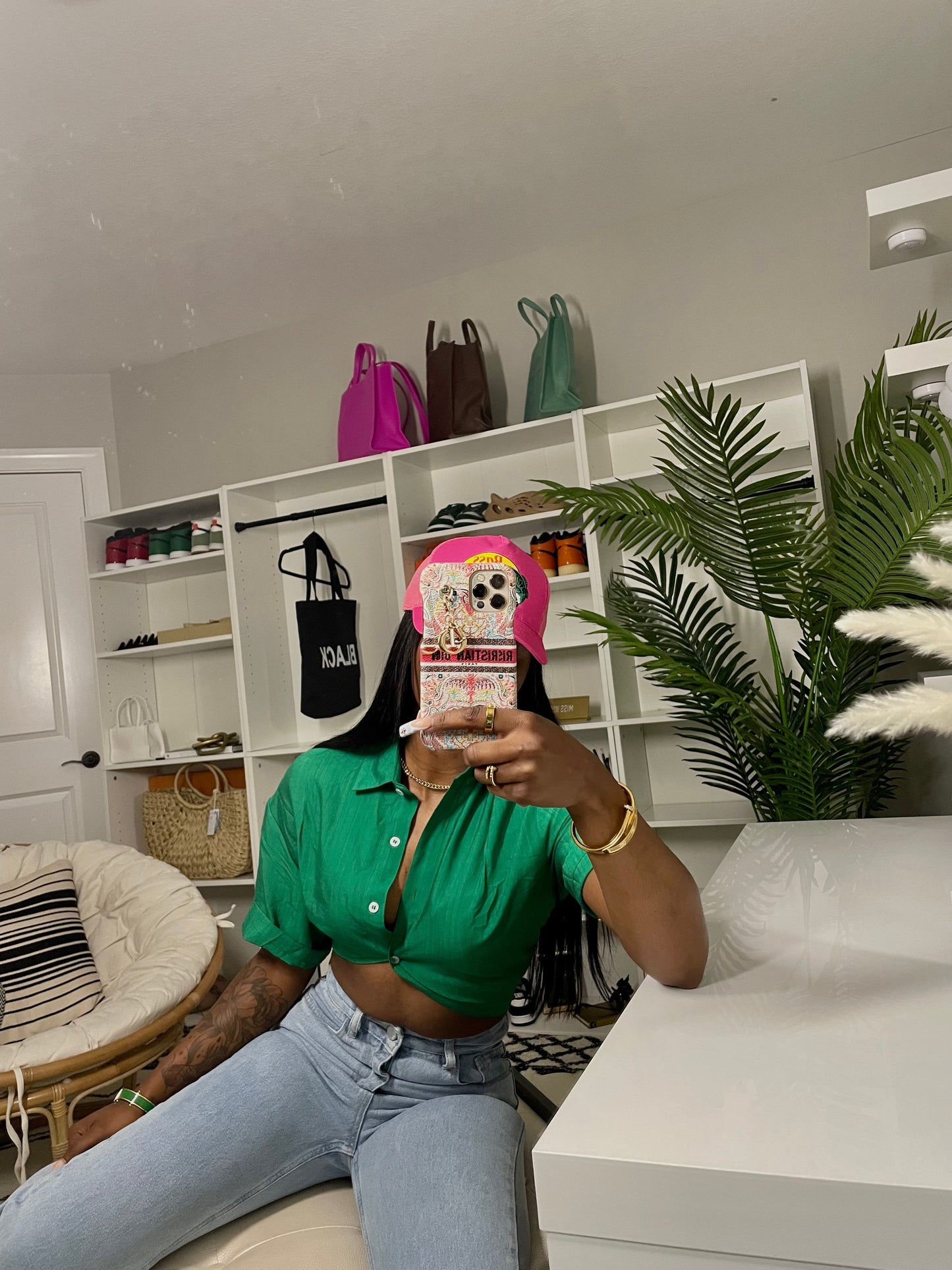 Miss C D Print (multi-color) Phone Case (MAY 18th Release)
