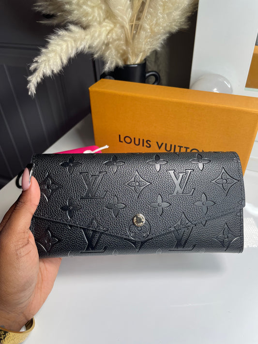 Ombré black wallet/ Card holder