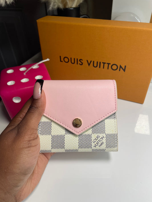 Ombré pink wallet/ Card holder