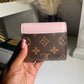 Short Pink/ Brown Wallet / Card holder