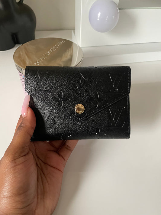 Short Black Wallet/ Card holder
