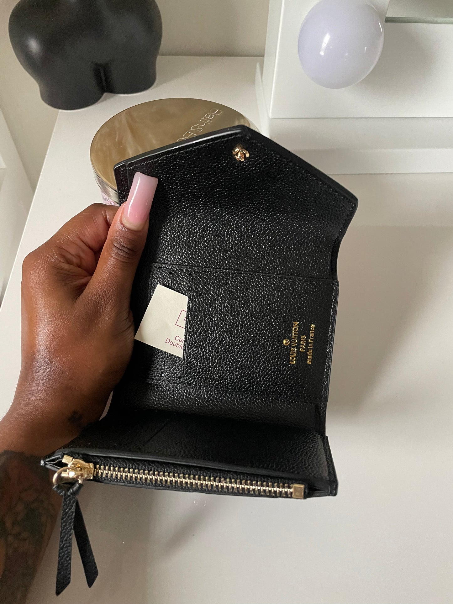 Short Black Wallet/ Card holder