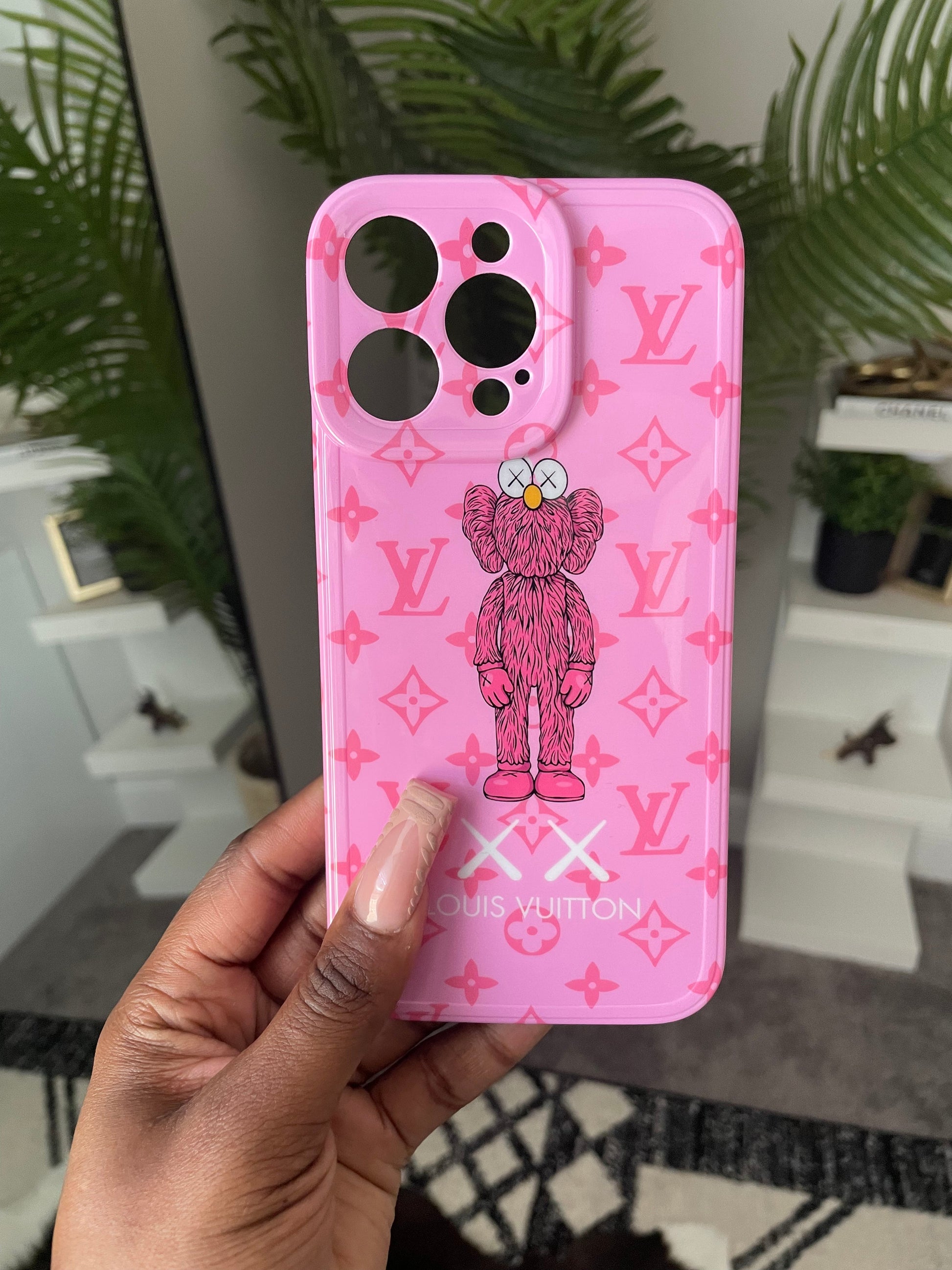 pink louis vuitton phone case iphone 13 pro max