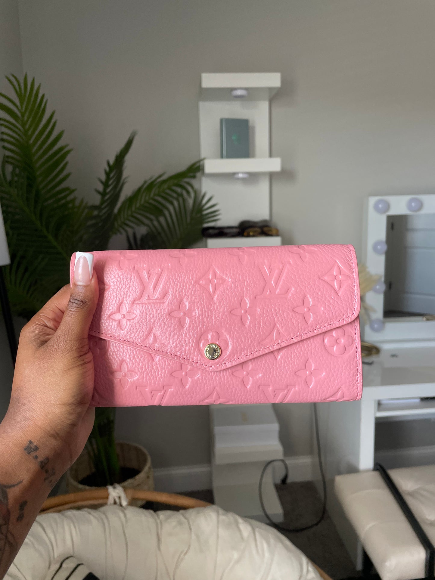 Long Pink Wallet/ Card Holder